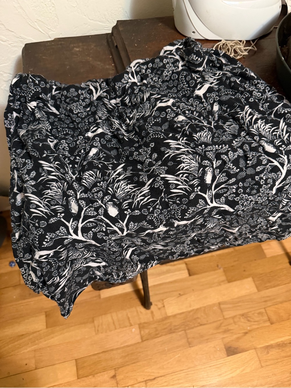 Dark Gothic Animal Forest Print Skirt